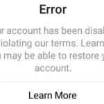 بازیابی پیج دیسیبل شده اینستاگرام