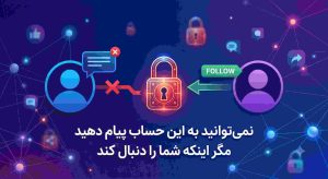 رفع ارور you can t message this account unless they follow you